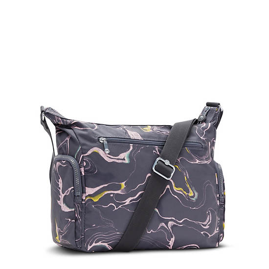 Torba Crossbody Kipling Gabbie Printed Szare | PL 2055VR